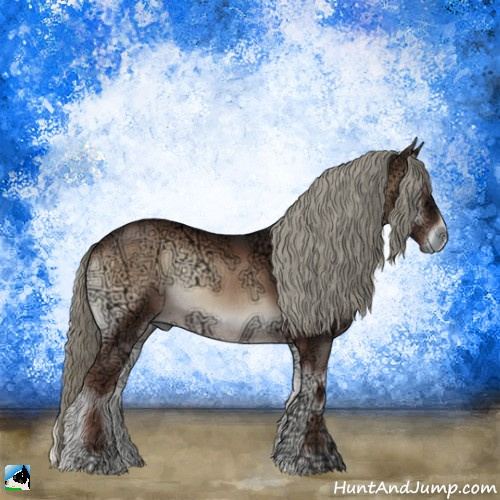 Horse Color:Liver Red Onyx Ice Mushroom Rabicano 