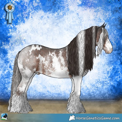 Horse Color:White Spotted Liver Chestnut Rabicano 