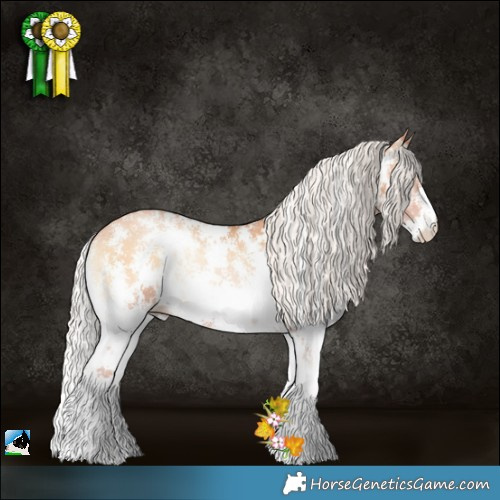 Horse Color:Silver Bay Pearl Onyx Sabino 