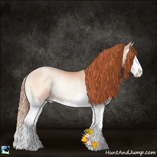 Horse Color:Sable Champagne Pearl Onyx Splash Rabicano 