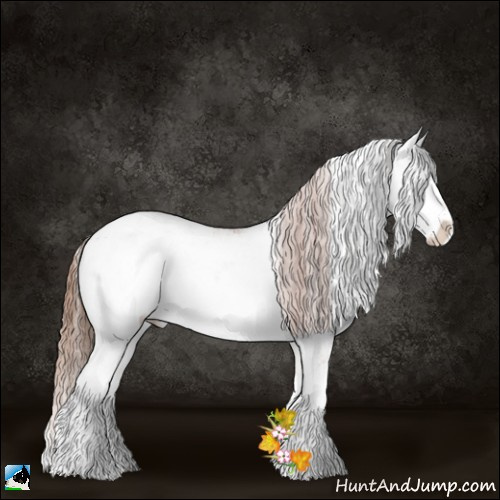 Horse Color:Brown Ice Pearl Onyx Sabino Rabicano 