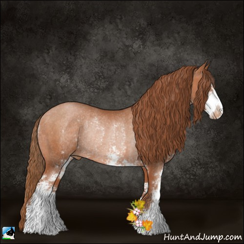 Horse Color:Brown Pearl Sabino Rabicano 