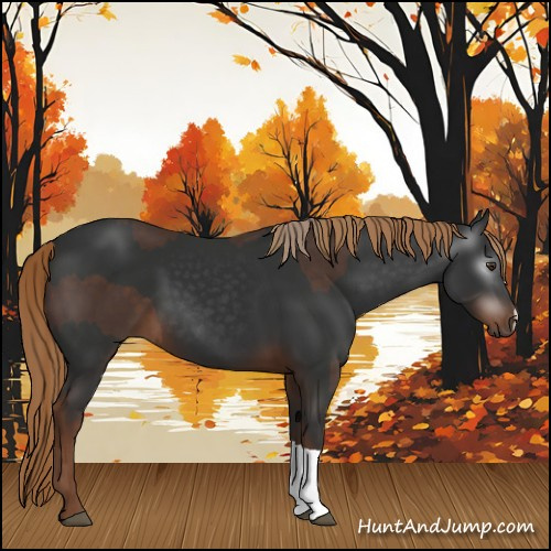 Horse Color:Liver Chestnut and Gray Liver Chestnut