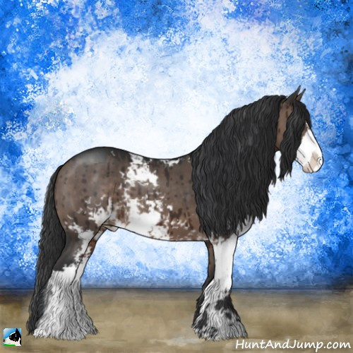 Horse Color:Brown Dun Mushroom Sabino Brindle 