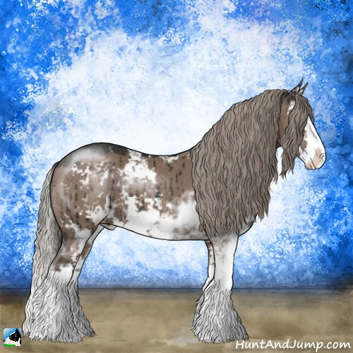 Horse Color:Liver Red Dun Mushroom Sabino Splash Brindle 