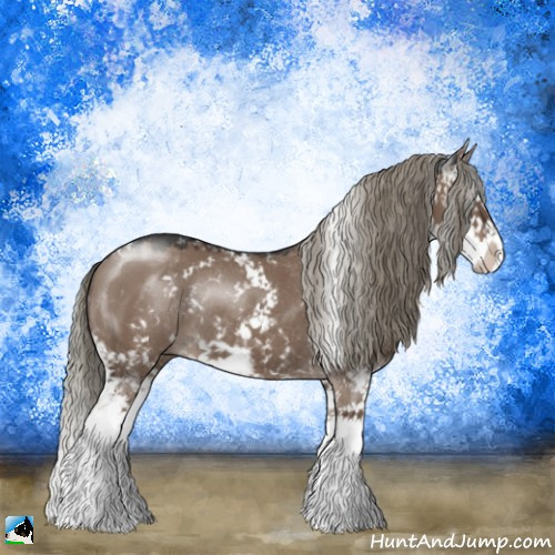 Horse Color:Liver Red Dun Mushroom Sabino Splash Rabicano 