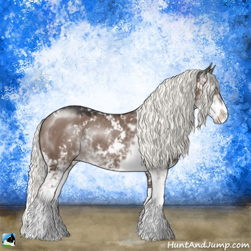 Horse Color:Liver Red Dun Mushroom Sabino Rabicano 