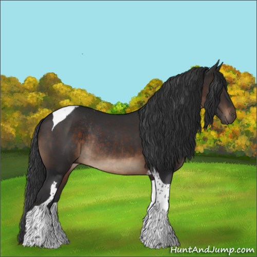 Horse Color:Brown Tobiano Rabicano 