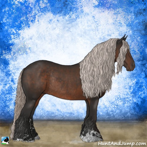 Horse Color:Liver Chestnut Mushroom Sabino Rabicano 