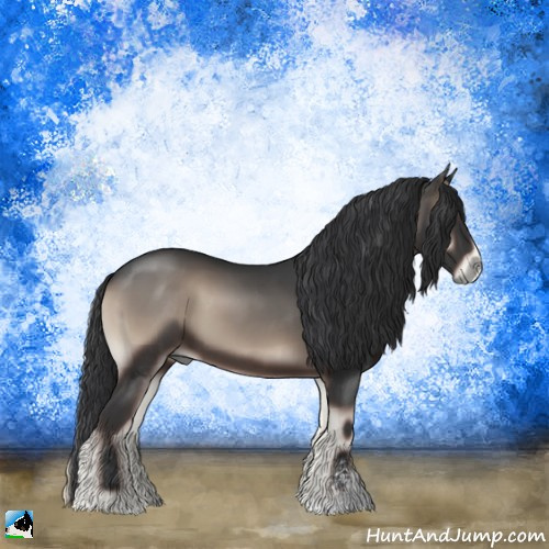 Horse Color:Blue Onyx Sabino 