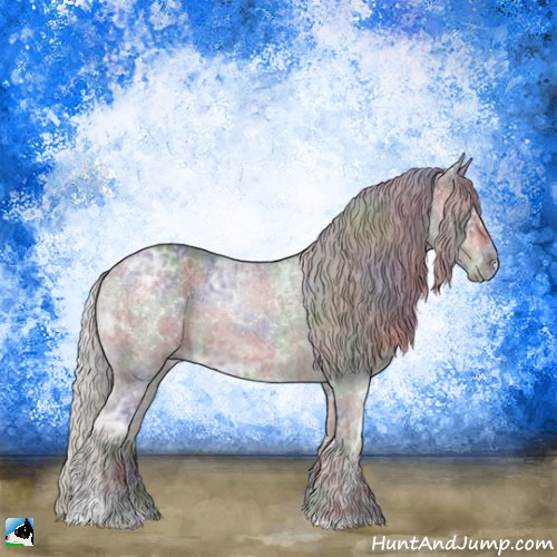 Horse Color:Nacre Silver Black Ice Sabino 