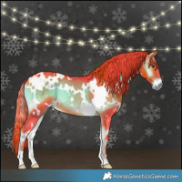 Horse Color:Watercolor White Spotted Liver Red Onyx 