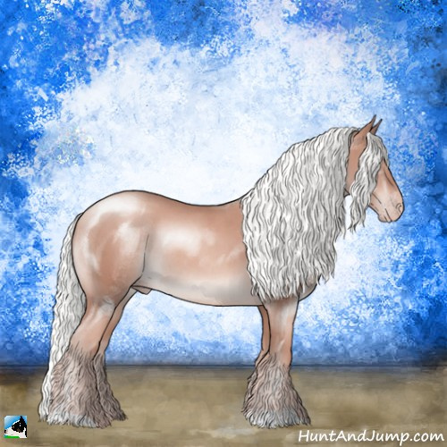 Horse Color:Gold Champagne Mushroom Rabicano 
