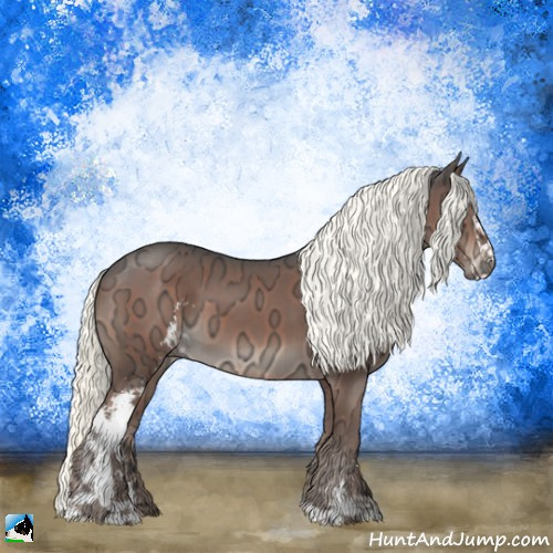 Horse Color:Liver Chestnut Ice Mushroom Sabino 