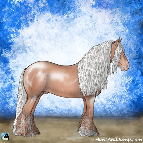Horse Color:Gold Champagne Mushroom Sabino 