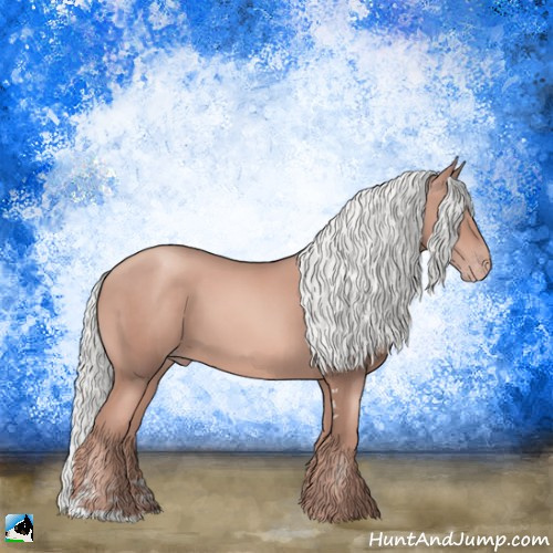 Horse Color:Gold Champagne Mushroom Sabino 