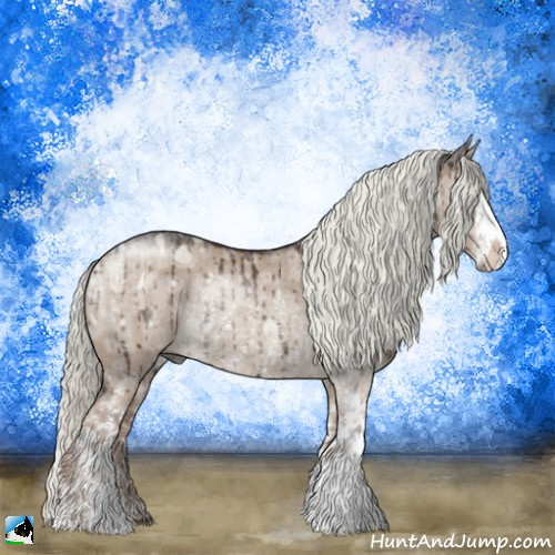 Horse Color:Liver Red Dun Ice Mushroom Sabino Rabicano Brindle 