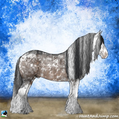 Horse Color:Brown Ice Dun Mushroom Sabino Rabicano 