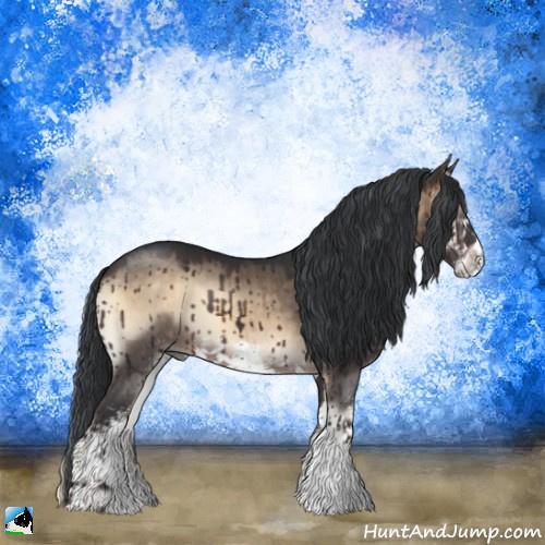 Horse Color:Brown Onyx Sabino Rabicano Brindle 