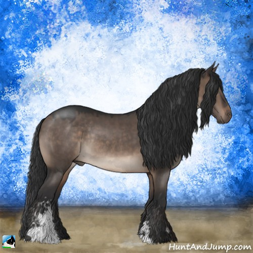 Horse Color:Brown Dun Mushroom Sabino Rabicano 