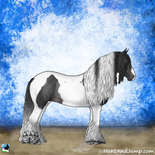 Horse Color:Platinum Brown Tobiano Rabicano 