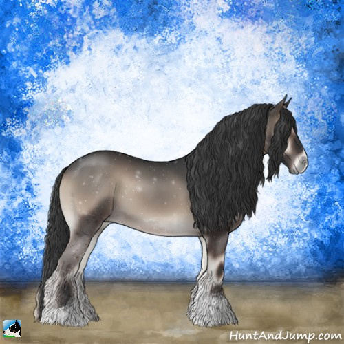 Horse Color:Blue Onyx Tobiano Rabicano 