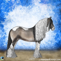 Horse Color:Blue Onyx Tobiano 