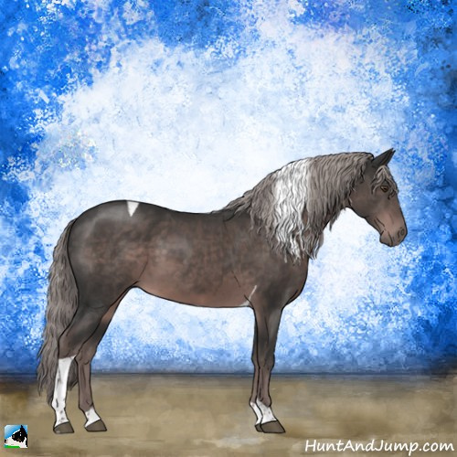Horse Color:Platinum Liver Chestnut Tobiano 