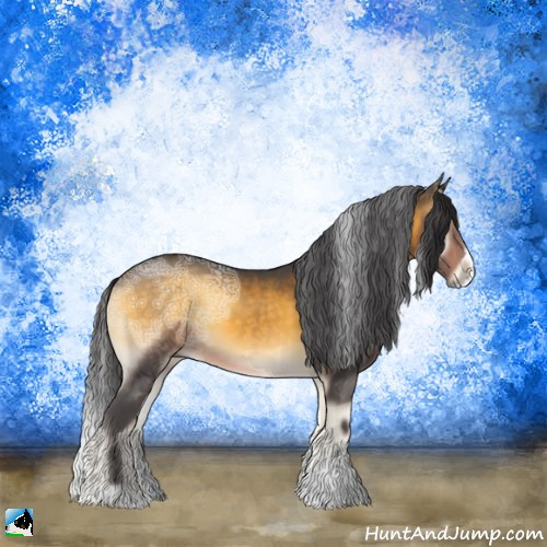 Horse Color:Buckskin Ice Onyx Sabino Rabicano 