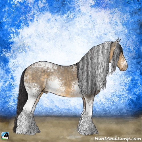 Horse Color:White Spotted Buckskin Ice Dun 