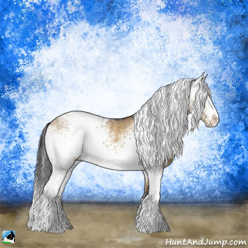 Horse Color:White Spotted Buckskin Ice Dun 