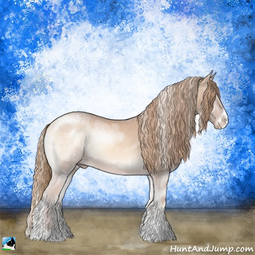 Horse Color:Perlino Ice Onyx Sabino Rabicano 