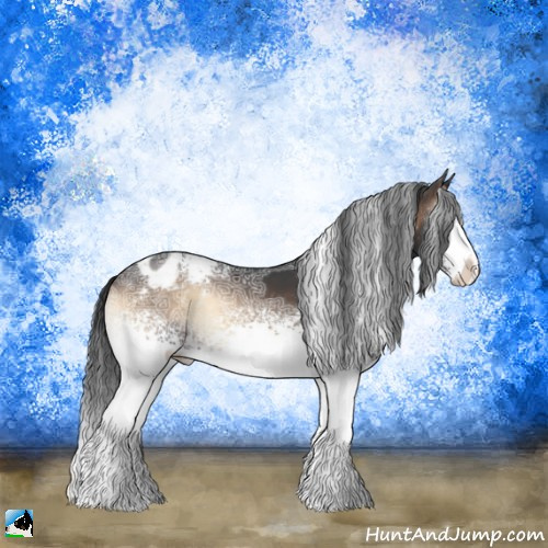 Horse Color:White Spotted Brown Ice Onyx Sabino Appaloosa Rabicano 