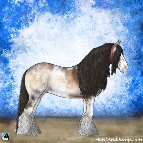 Horse Color:Liver Red Onyx Ice Sabino Rabicano 