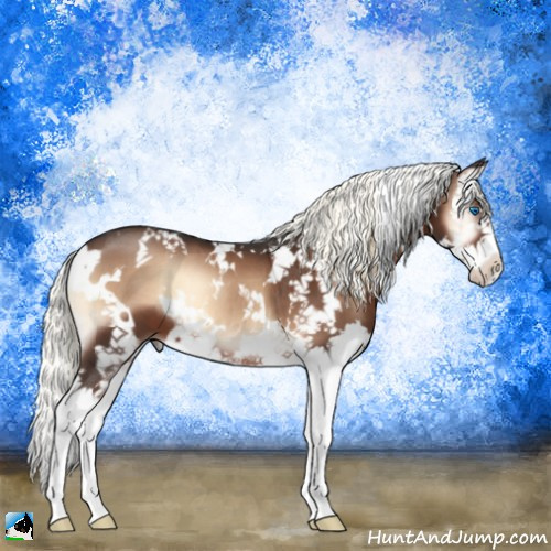 Horse Color:White Spotted Liver Red Onyx Mushroom Splash 