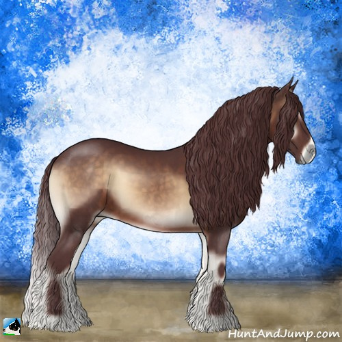 Horse Color:Chocolate Brown Onyx Rabicano 