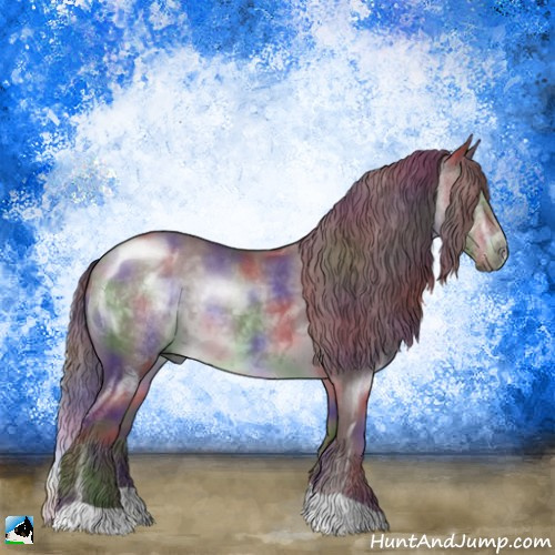 Horse Color:Nacre Chocolate Brown Chinchilla 