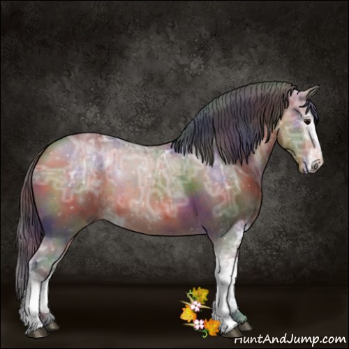 Horse Color:Nacre Bay Ice Sabino 
