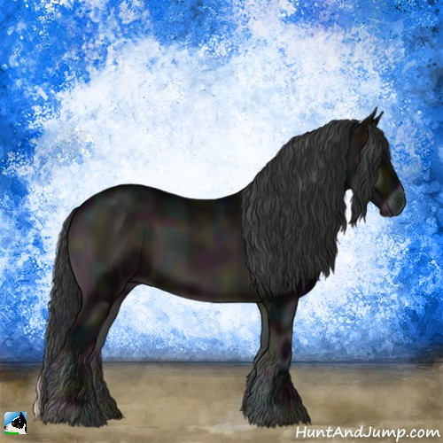 Horse Color:Midnight Blue Onyx Sabino