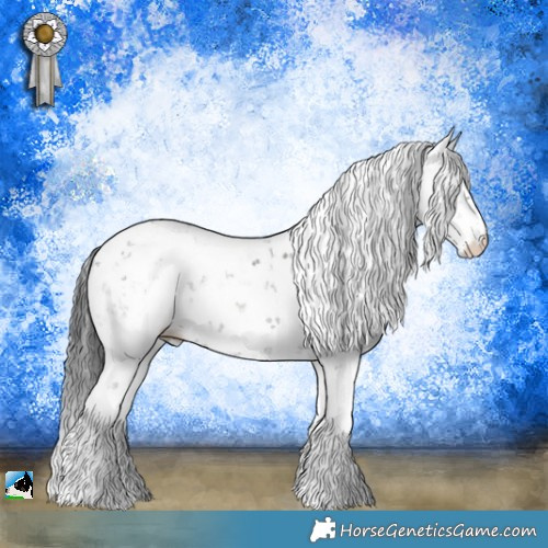 Horse Color:Midnight Blue Onyx Sabino Rabicano 