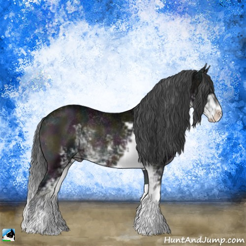Horse Color:Midnight Blue Onyx Sabino Rabicano 