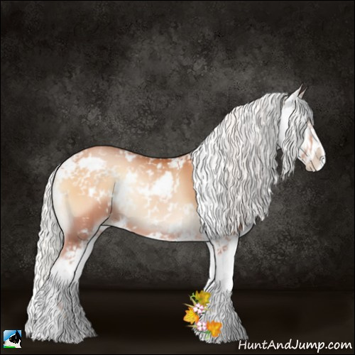 Horse Color:Silver Bay Pearl Onyx Sabino 