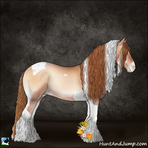 Horse Color:Bay Pearl Onyx Tobiano 
