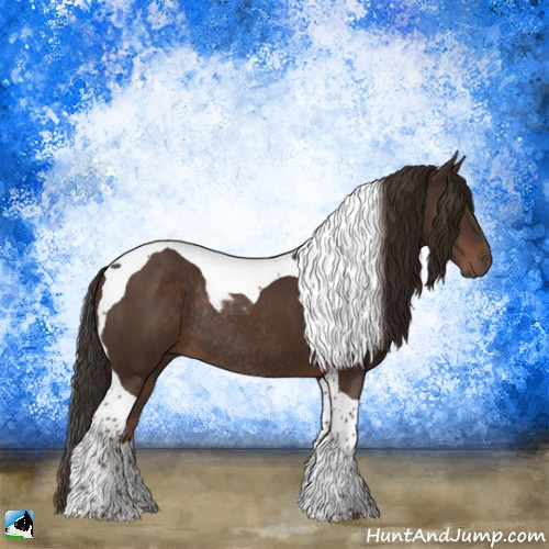 Horse Color:Liver Chestnut Tobiano Rabicano 