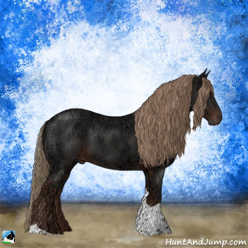 Horse Color:Liver Chestnut Ice Tobiano Rabicano 