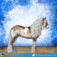 Horse Color:White Spotted Liver Red Onyx Mushroom Rabicano 