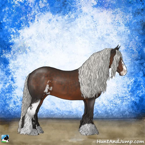 Horse Color:Liver Chestnut Mushroom Sabino 
