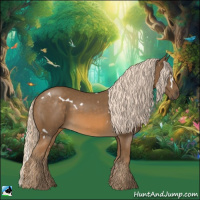 Horse Color:White Spotted Chocolate Palomino Mushroom Rabicano