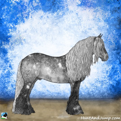 Horse Color:White Spotted Silver Brown Chinchilla Ice Rabicano 