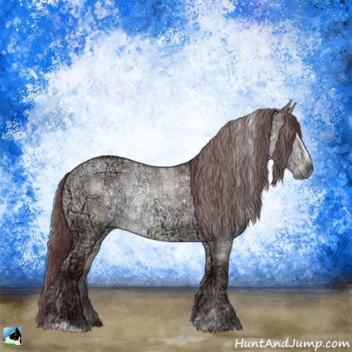 Horse Color:Plaid  Chocolate Brown Chinchilla Ice Dun Sabino Rabicano 